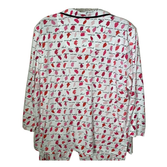 Kate Spade Womens Pajamas Set Button Top Crop Pant - Picture 6 of 10